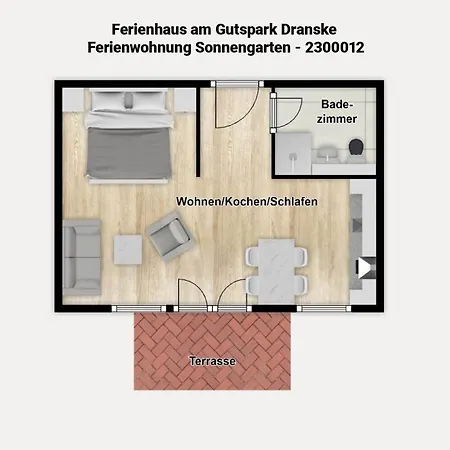Appartamento Am Gutspark Drankse Sonnengarten Dranske